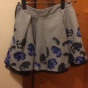 Blue flowy skirt